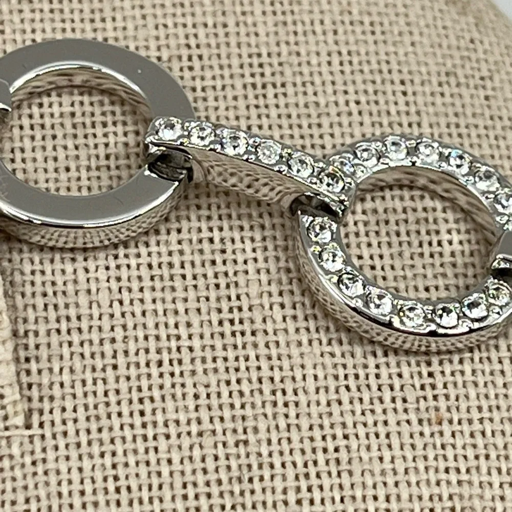 Genuine Vintage Swarovski Crystal Link Bracelet 8" Adjustable - Picture 2 of 16